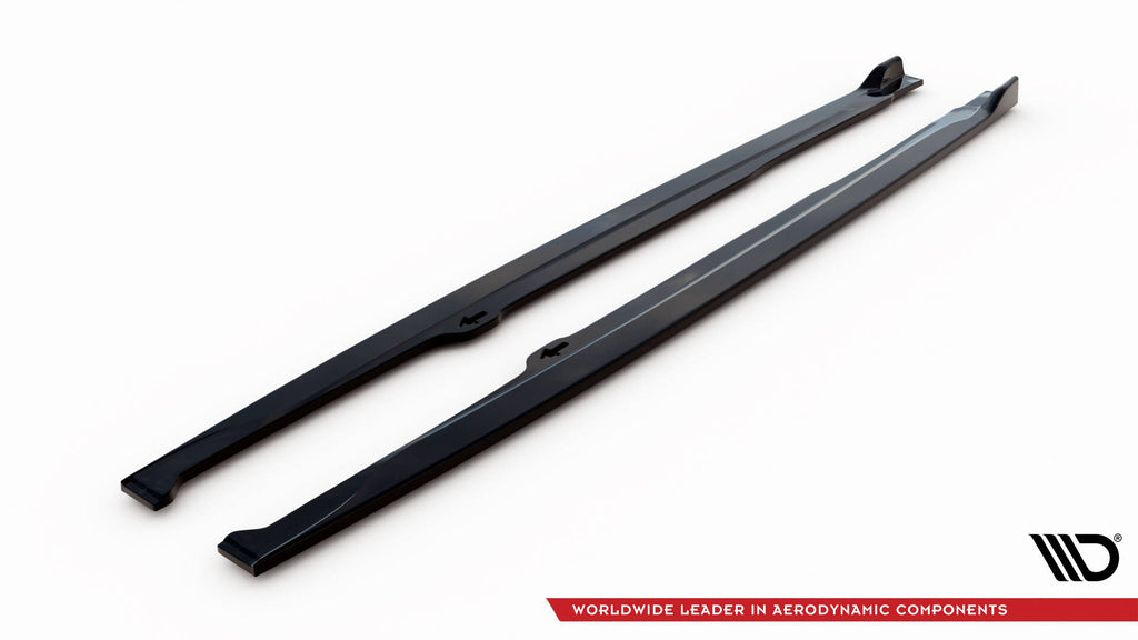 Maxton Design Street+ Seitenschweller Leisten passend für Toyota Corolla XII Hatchback schwarz Hochglanz