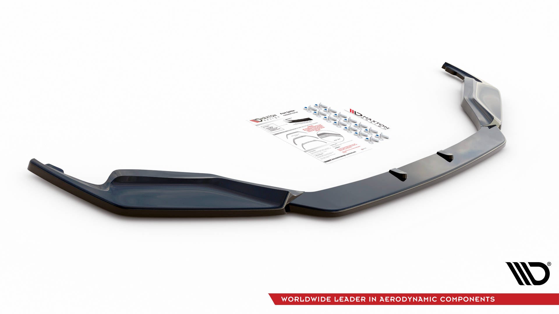 Maxton Design Street+ Spoilerlippe Front Ansatz V.1 passend für Lexus GS F Sport Mk4 (L10) schwarz Hochglanz