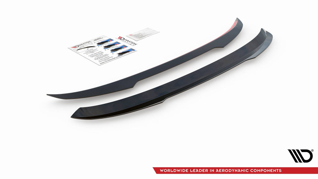 Maxton Design Spoiler CAP passend für Seat Leon FR Mk4 / Cupra Leon Hatchback Mk1 / Mk1 Facelift schwarz Hochglanz