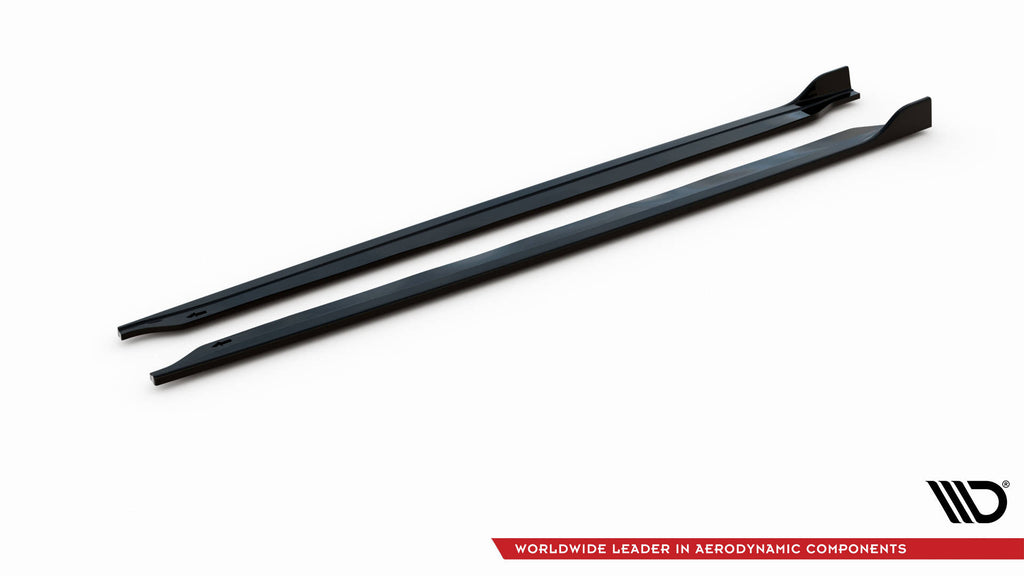 Maxton Design Street+ Seitenschweller Leisten V.2 passend für Mini Cooper John Cooper Works R56 schwarz Hochglanz