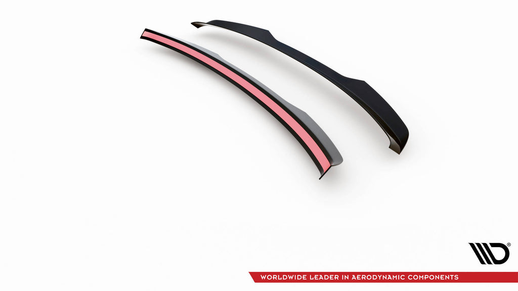 Maxton Design Spoiler CAP passend für Audi RS6 Avant C6 schwarz Hochglanz