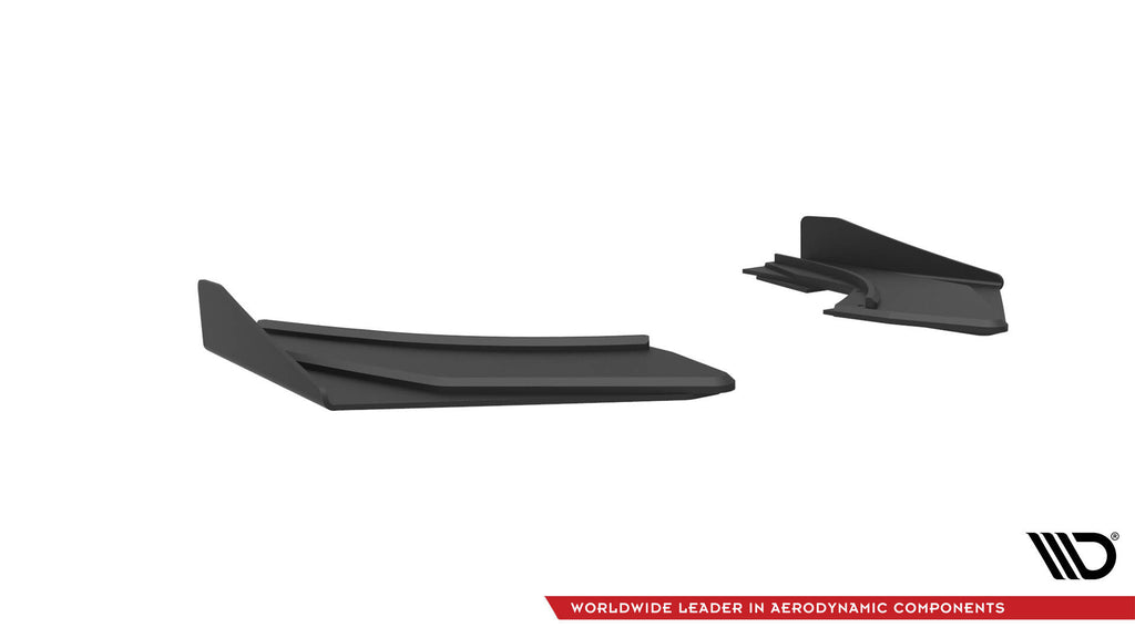 Maxton Design Street Pro Heck Ansatz Flaps Diffusor + Flaps passend für Audi S3 Limousine 8V schwarz Hochglanz