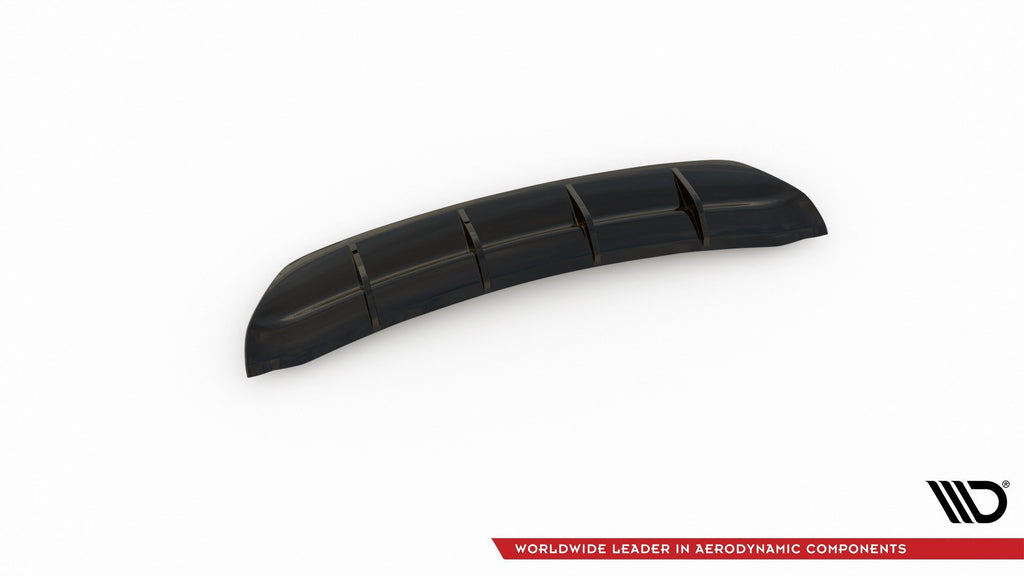 Maxton Design Diffusor Heck Ansatz für Ford Mondeo Vignale Mk5 Facelift Carbon Look