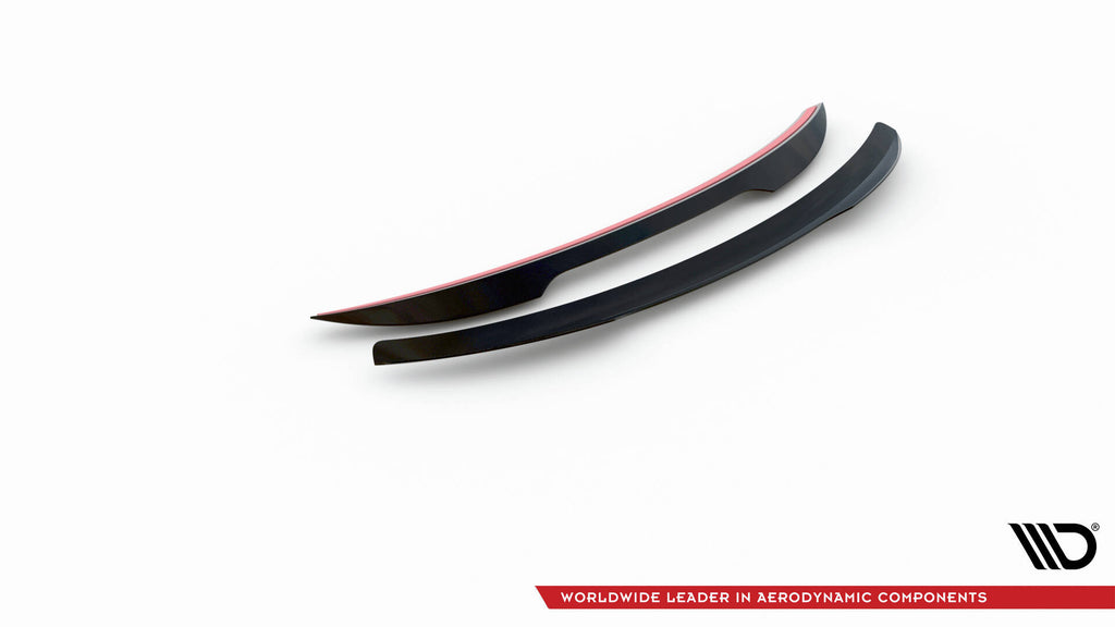 Maxton Design Spoiler CAP passend für Mini Cooper Countryman R60 Facelift schwarz Hochglanz