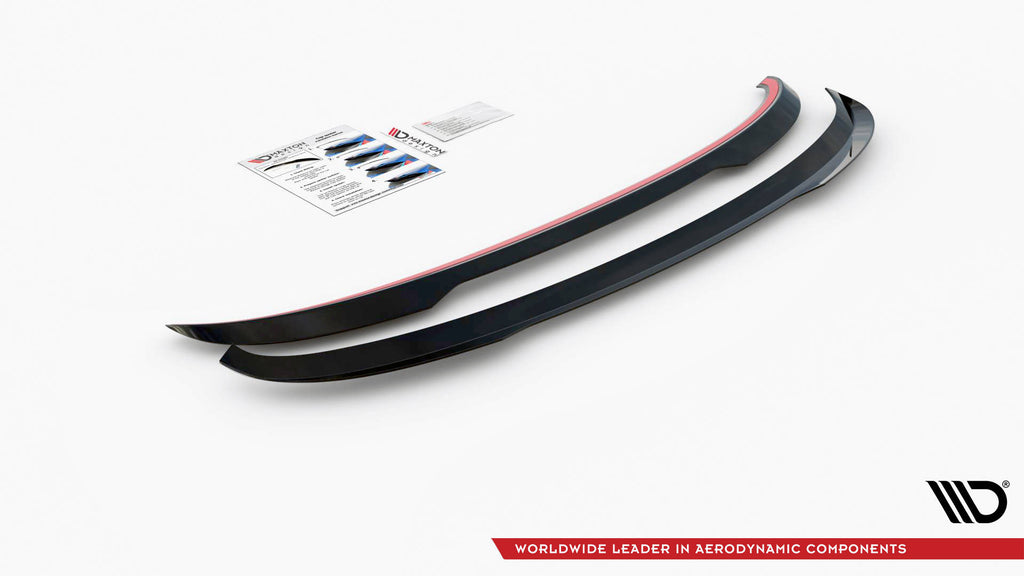 Maxton Design Spoiler CAP passend für Ford C-Max Mk2 schwarz Hochglanz