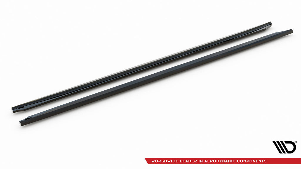 Maxton Design Street+ Seitenschweller Leisten passend für BMW 5er G30 / G31 Facelift schwarz Hochglanz