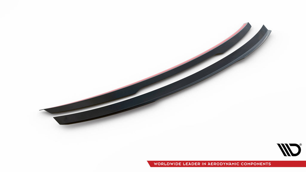 Maxton Design Spoiler CAP passend für Audi S8 / A8 S-Line D5 Facelift schwarz Hochglanz