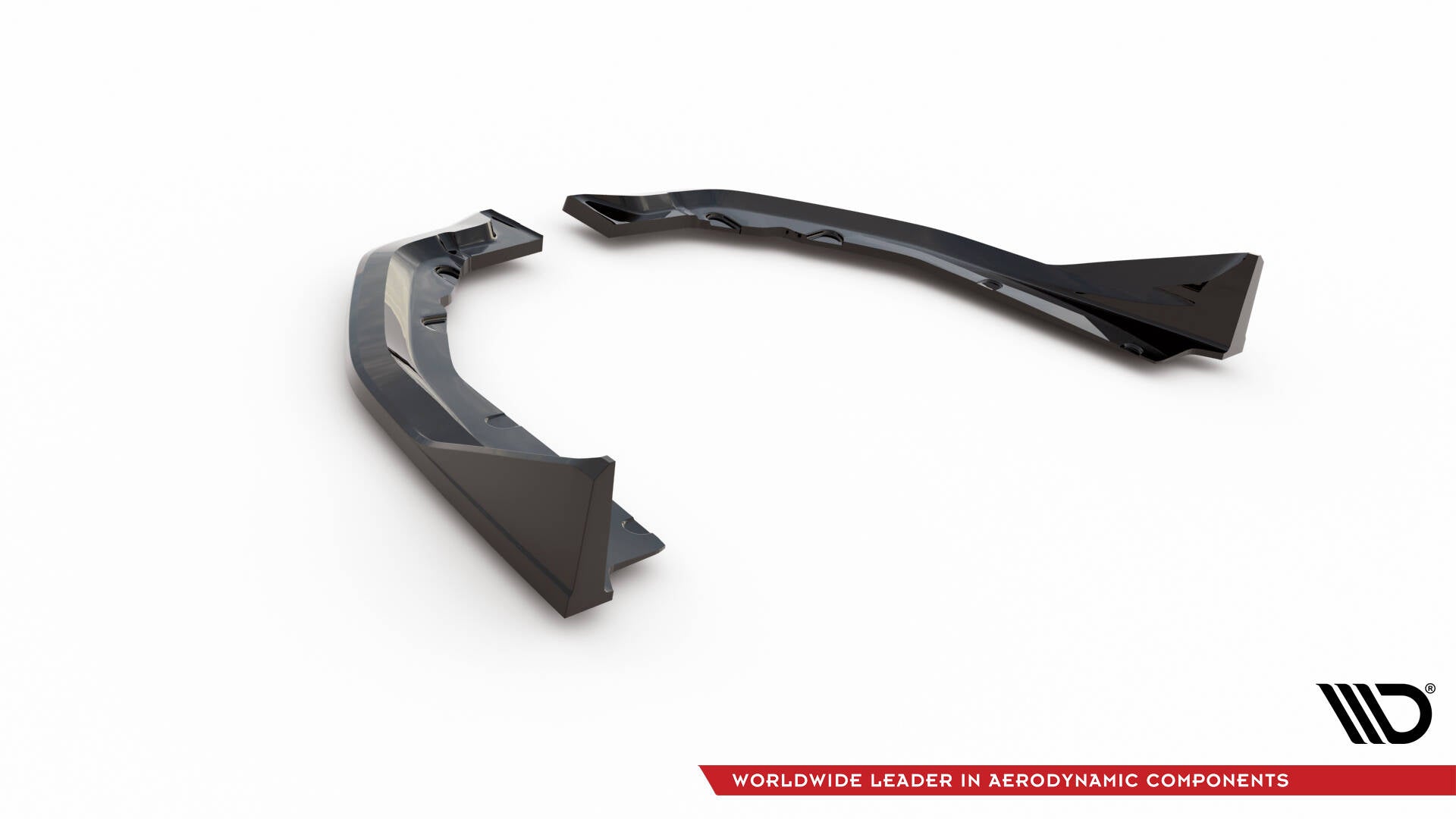 Maxton Design Heck Ansatz Flaps Diffusor V.3 passend für CSL Look BMW M4 G82 / G82 Facelift schwarz Hochglanz