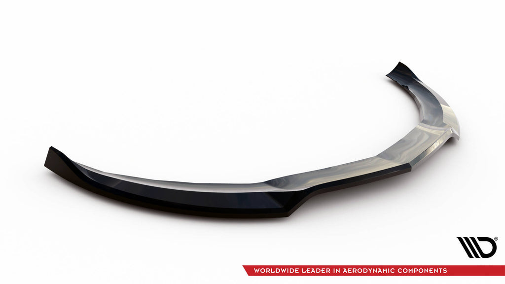 Maxton Design Street+ Spoilerlippe Front Ansatz V.4 passend für Mercedes-Benz A45 AMG W176 schwarz Hochglanz