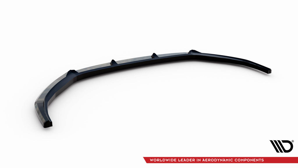 Maxton Design Street+ Spoilerlippe Front Ansatz V.1 passend für Opel Corsa F ( Mk6) schwarz Hochglanz