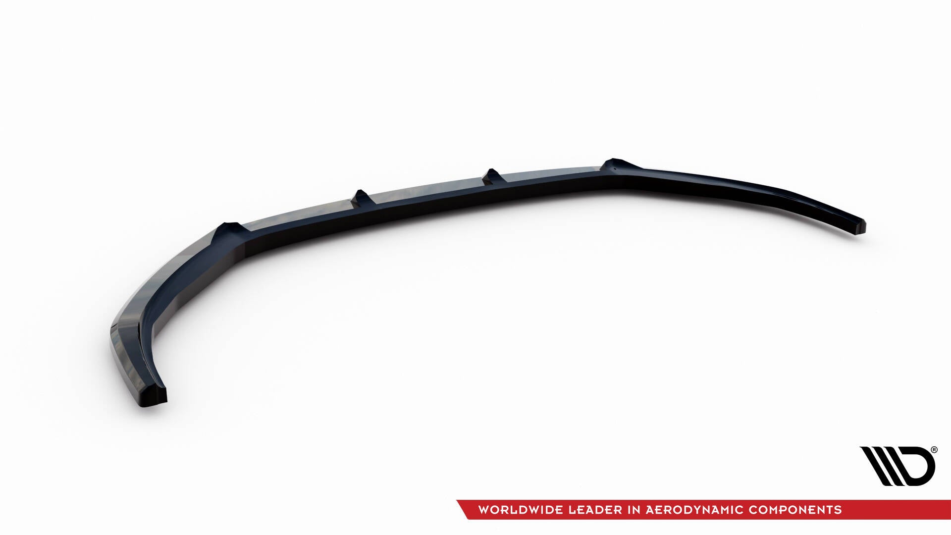 Maxton Design Street+ Spoilerlippe Front Ansatz V.1 passend für Opel Corsa F ( Mk6) schwarz Hochglanz