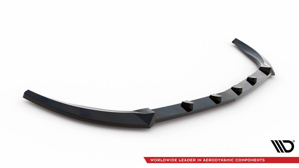 Maxton Design Street+ Spoilerlippe Front Ansatz passend für Mercedes-Benz B W246 schwarz Hochglanz