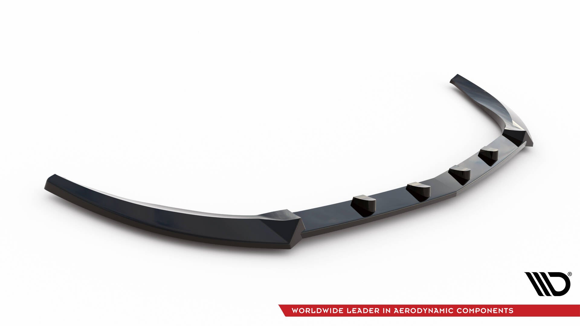 Maxton Design Street+ Spoilerlippe Front Ansatz passend für Mercedes-Benz B W246 schwarz Hochglanz