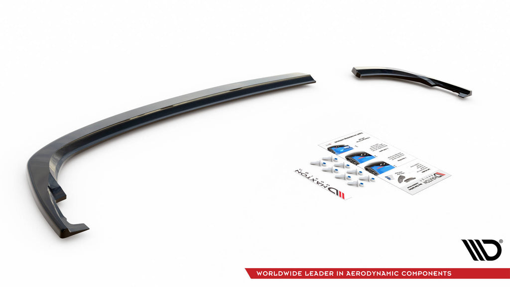 Maxton Design Heck Ansatz Flaps Diffusor V.1 passend für VW Tiguan Mk2 schwarz Hochglanz
