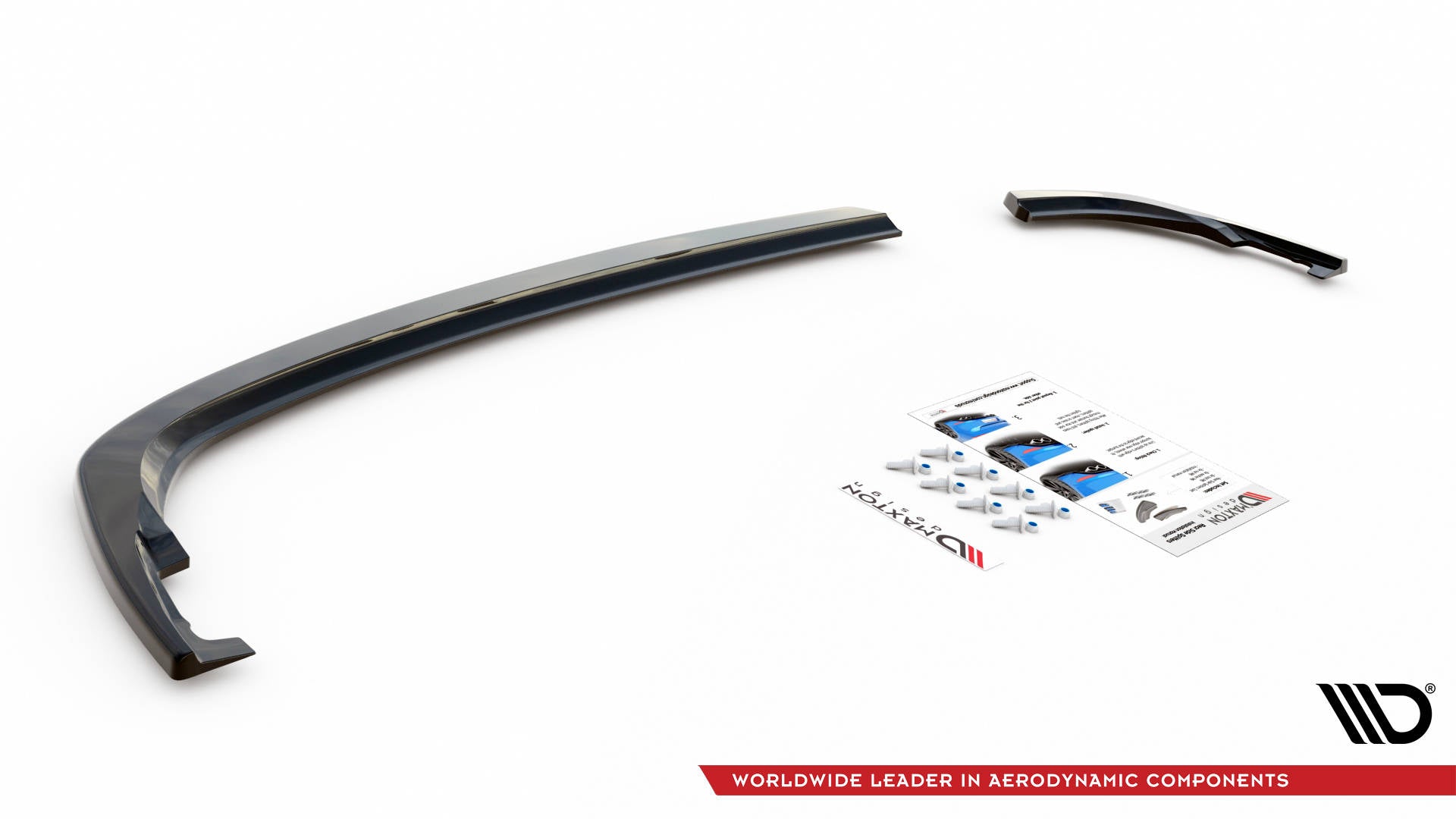 Maxton Design Heck Ansatz Flaps Diffusor V.1 passend für VW Tiguan Mk2 schwarz Hochglanz