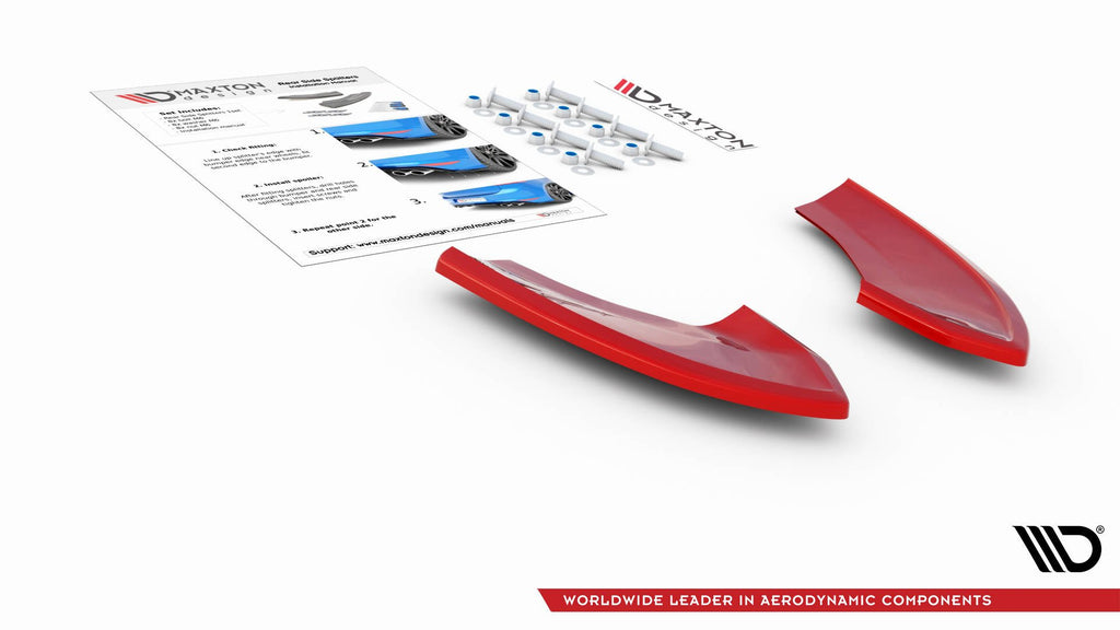 Maxton Design Heck Ansatz Flaps Diffusor für VW Golf 7 GTI TCR