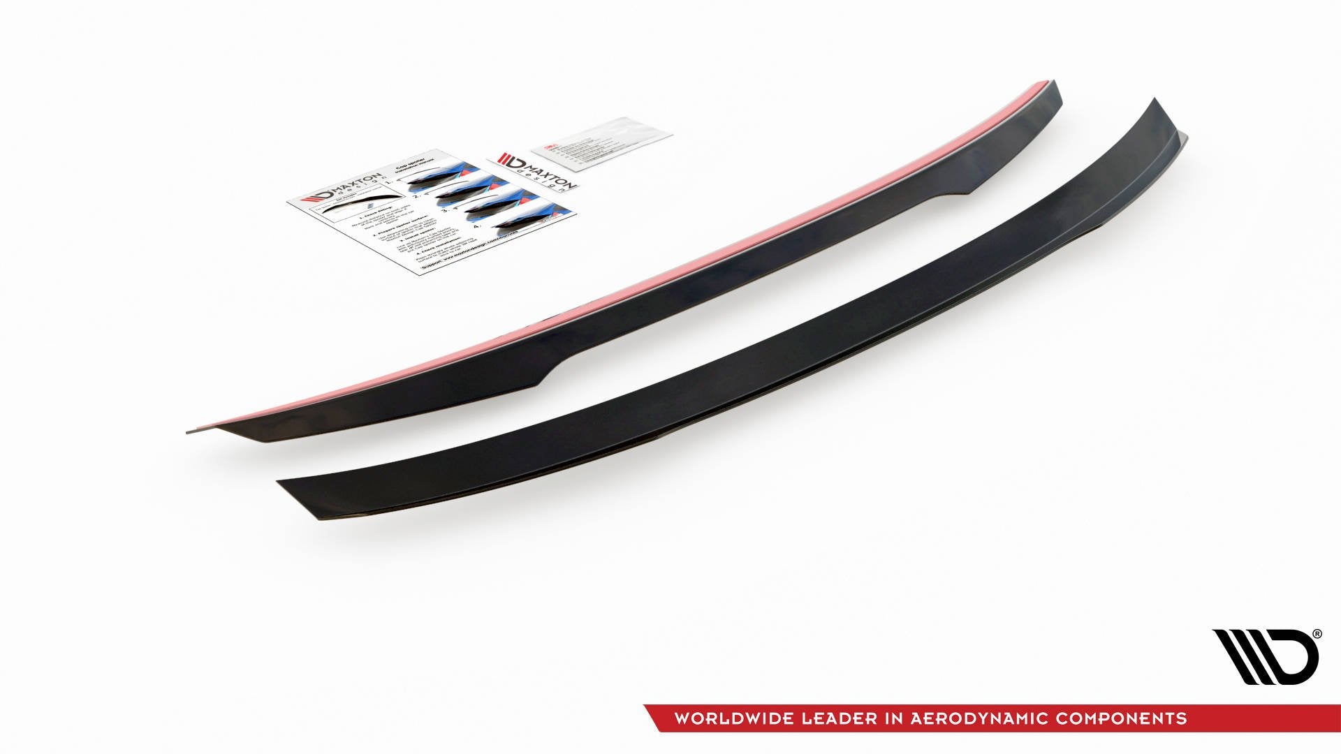 Maxton Design Spoiler CAP passend für Peugeot 508 Limousine Mk2 schwarz Hochglanz