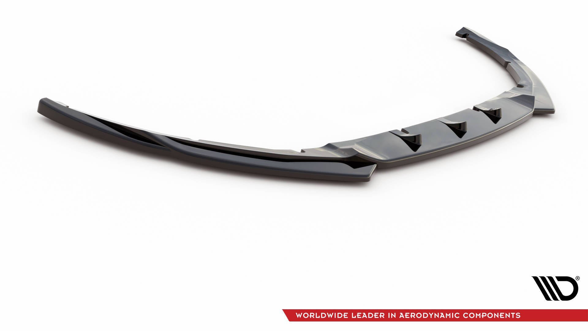 Maxton Design Street+ Spoilerlippe Front Ansatz V.5 passend für Ford Focus ST Mk3 Facelift schwarz Hochglanz