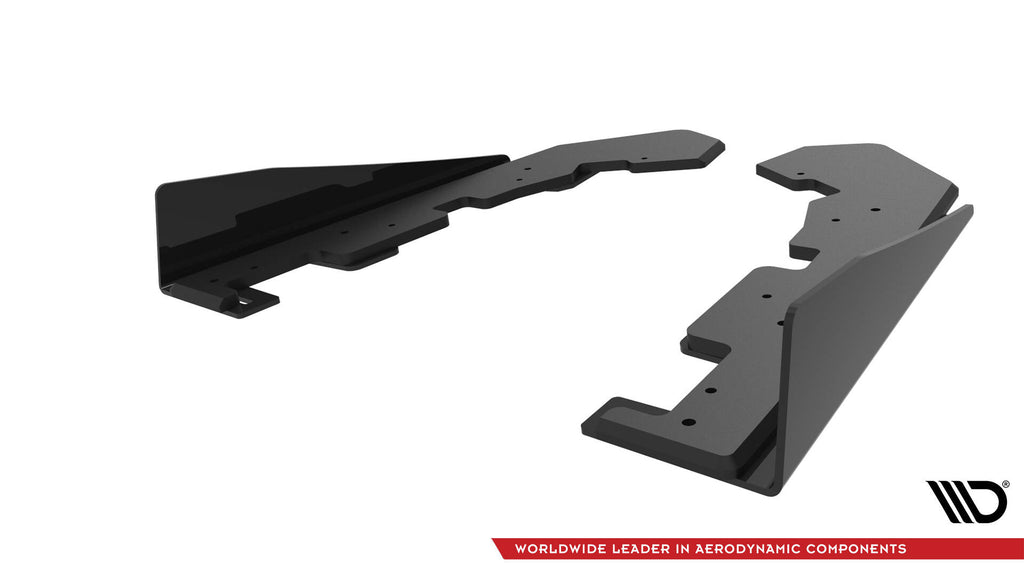 Maxton Design Street Pro Heck Ansatz Flaps Diffusor + Flaps passend für Subaru WRX STI Mk1 schwarz Hochglanz