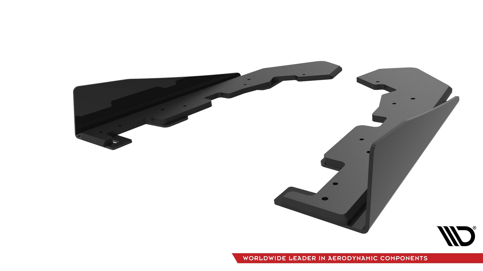 Maxton Design Street Pro Heck Ansatz Flaps Diffusor + Flaps passend für Subaru WRX STI Mk1 schwarz Hochglanz