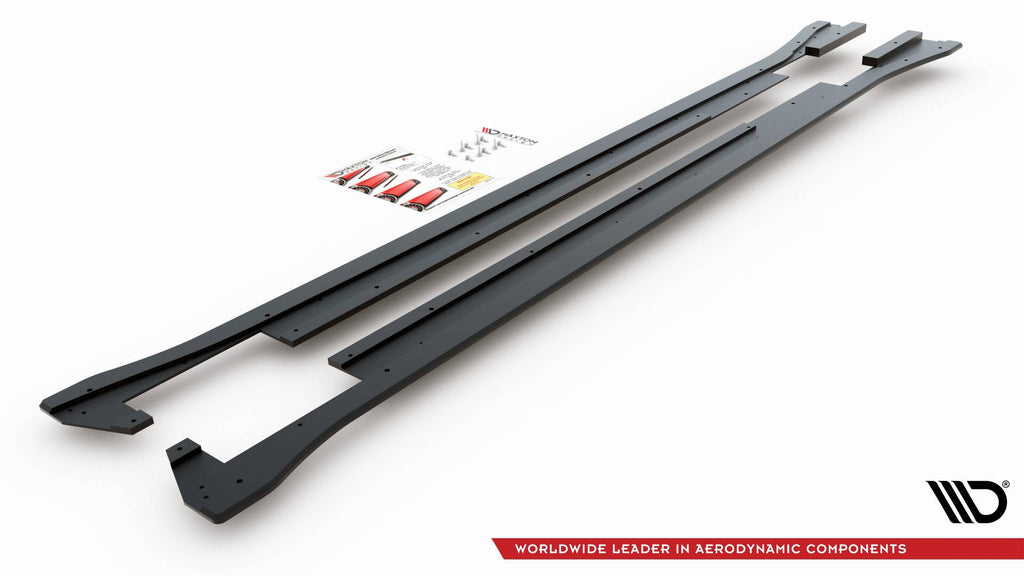 Maxton Design Street Pro Street+ Seitenschweller Leisten passend für VW Arteon R-Line Limousine / Shooting Brake Mk1