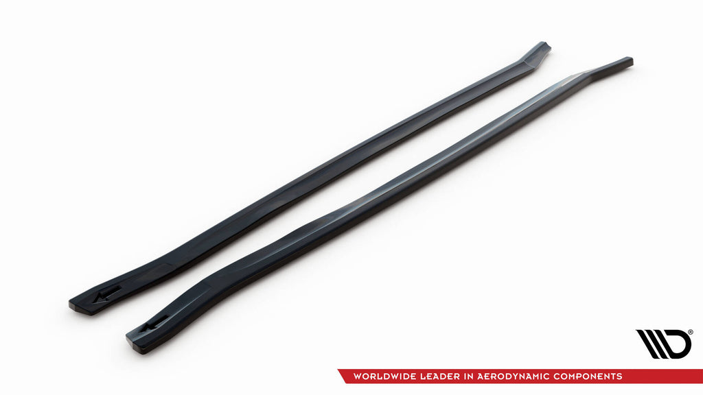 Maxton Design Street+ Seitenschweller Leisten passend für Maserati Granturismo S Mk1 schwarz Hochglanz