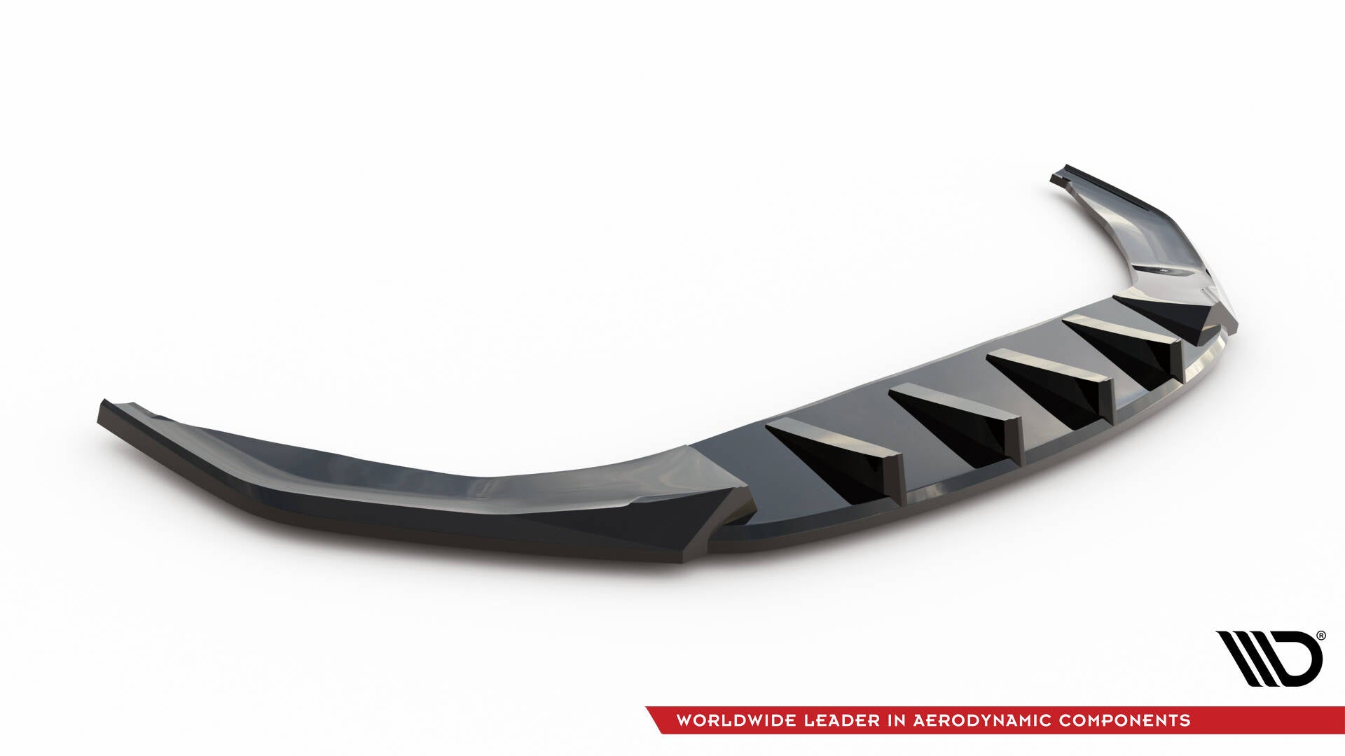 Maxton Design Street+ Spoilerlippe Front Ansatz V.1 passend für VW Jetta GLI Mk7 schwarz Hochglanz