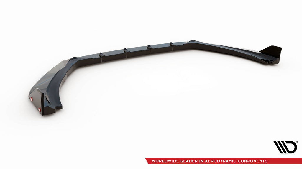 Maxton Design Street+ Spoilerlippe Front Ansatz V.4 + Flaps passend für Ford Fiesta ST / ST-Line