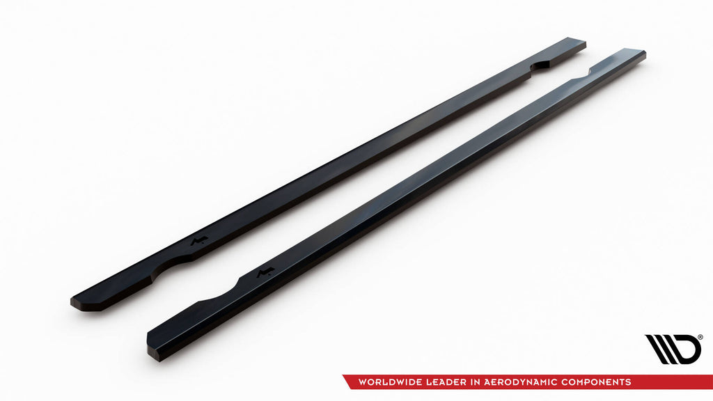 Maxton Design Street+ Seitenschweller Leisten passend für V.3 passend für VW Golf R / R-Line Mk7 schwarz Hochglanz
