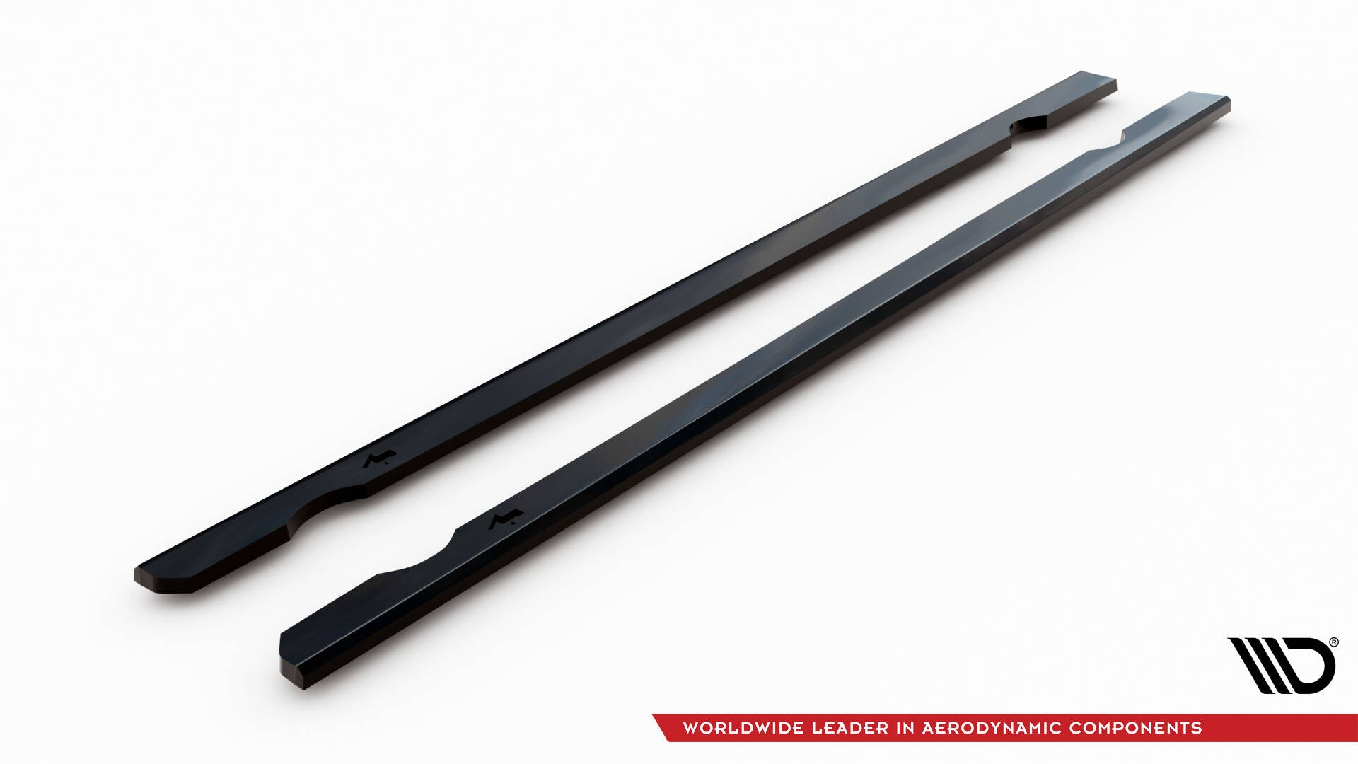 Maxton Design Street+ Seitenschweller Leisten passend für V.3 passend für VW Golf R / R-Line Mk7 schwarz Hochglanz