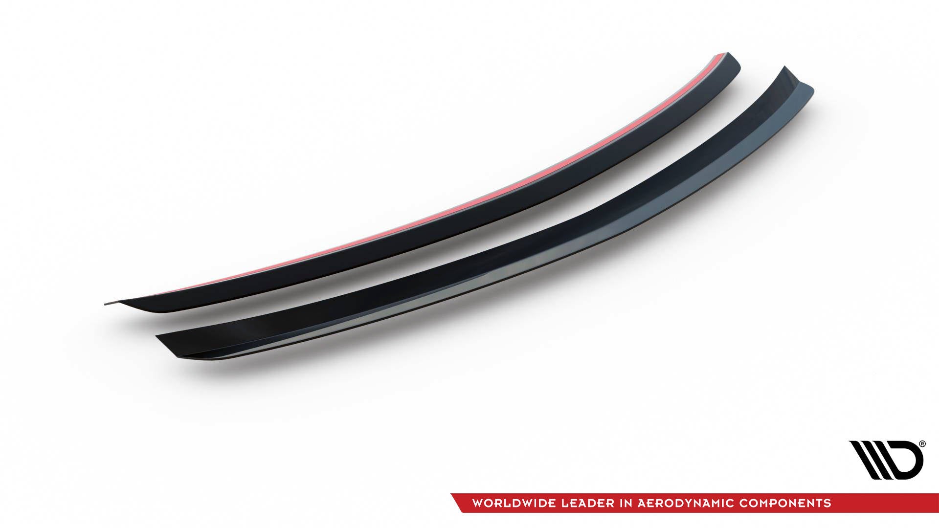 Maxton Design Spoiler CAP passend für Mercedes-Benz C Limousine Standard / AMG-Line W204 / W204 Facelift schwarz Hochglanz