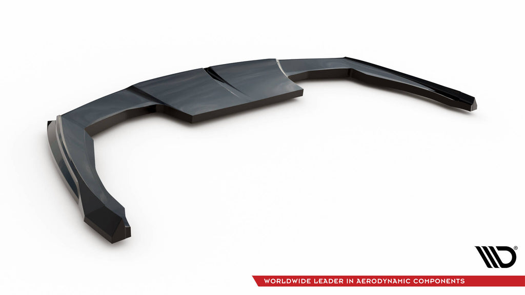 Maxton Design Street+ Mittlerer Diffusor RACE passend für Peugeot 408 Mk1 schwarz Hochglanz