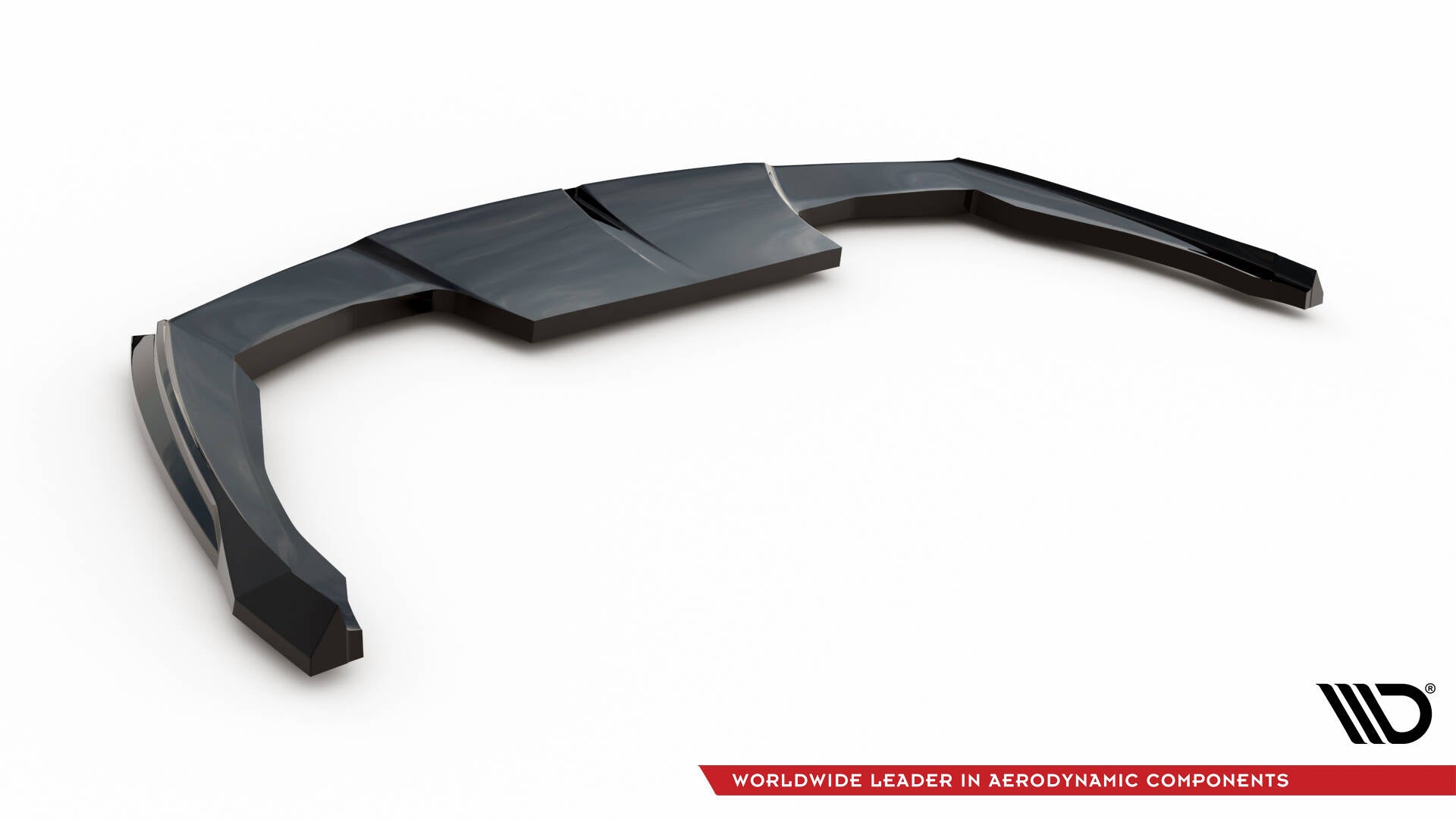 Maxton Design Street+ Mittlerer Diffusor RACE passend für Peugeot 408 Mk1 schwarz Hochglanz
