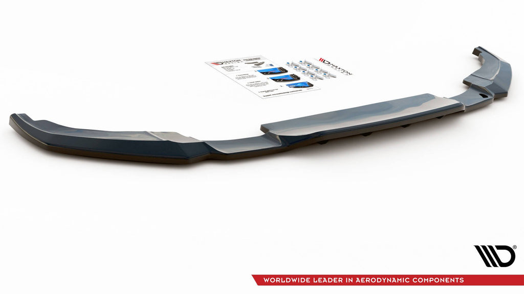 Maxton Design Street+ Mittlerer Diffusor RACE passend für Peugeot 2008 Mk2 schwarz Hochglanz