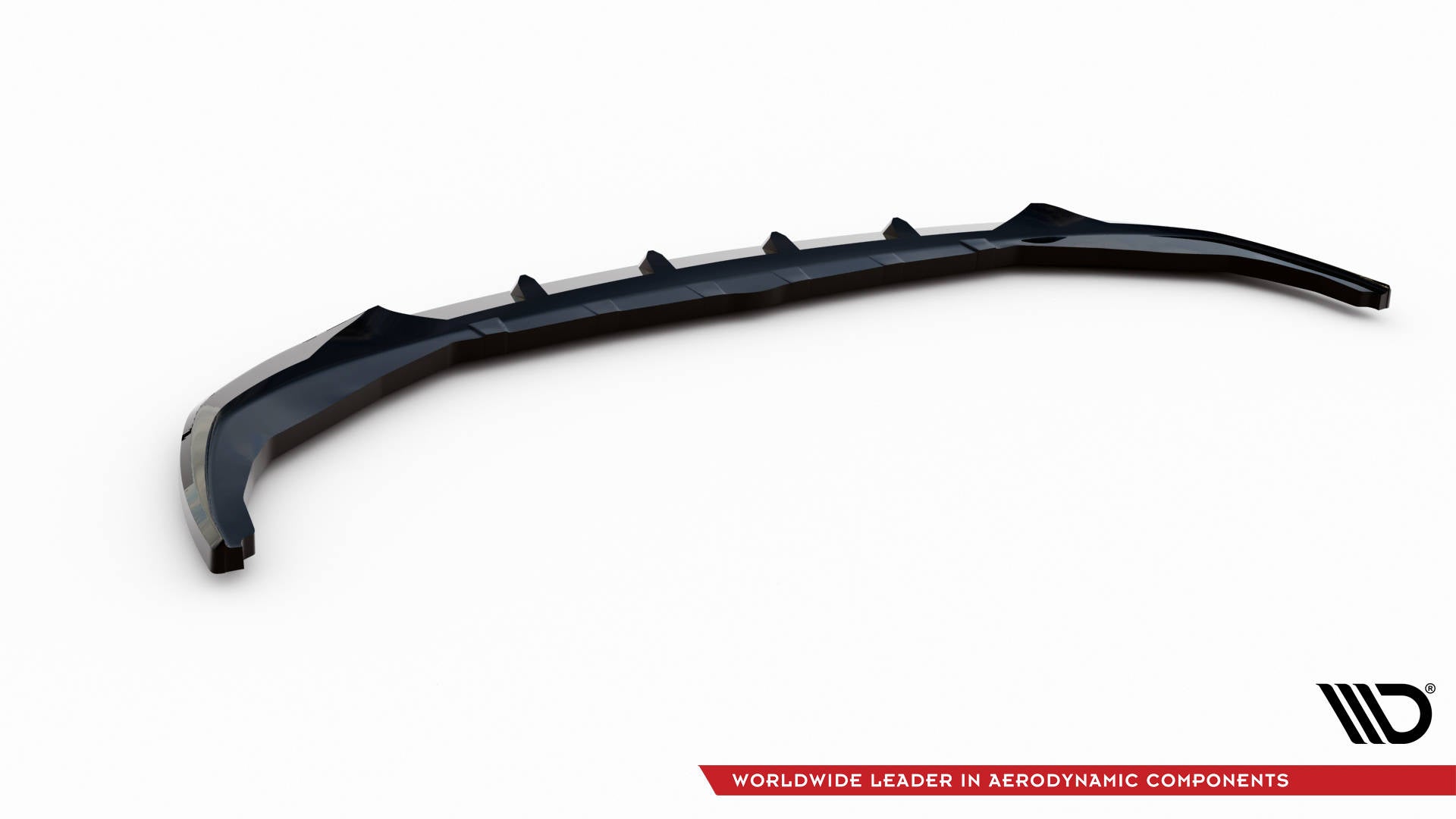 Maxton Design Street+ Spoilerlippe Front Ansatz V.1 passend für BMW 3er M340i / M-Paket G20 / G21 Facelift schwarz Hochglanz