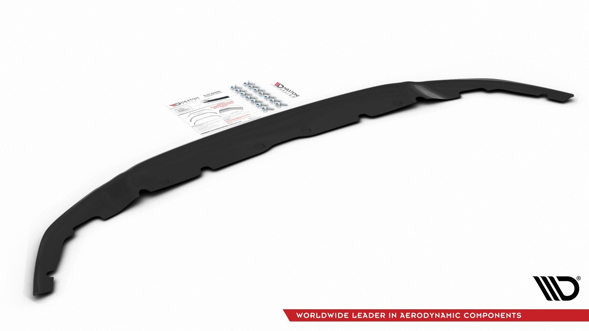 Maxton Design Street+ Spoilerlippe Front Ansatz V.4 passend für BMW 1er M-Paket/ M135i / 128ti F40 schwarz Hochglanz