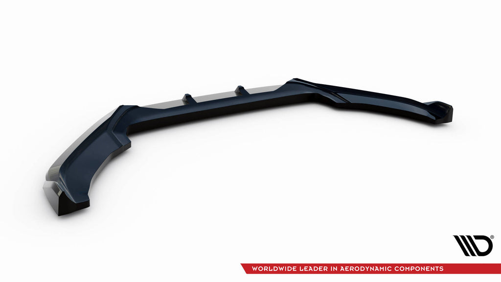 Maxton Design Street+ Spoilerlippe Front Ansatz V.2 passend für VW Scirocco Mk3 Facelift schwarz Hochglanz