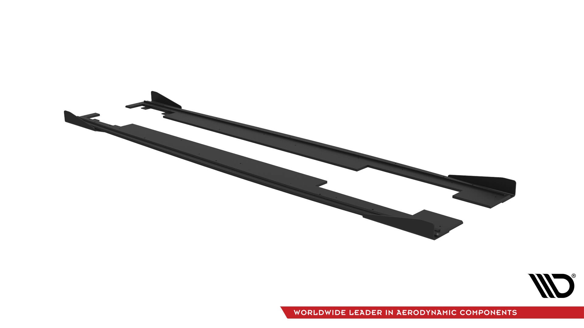 Maxton Design Street Pro Street+ Seitenschweller Leisten + Flaps passend für Audi A7 RS7 Look C7 schwarz Hochglanz