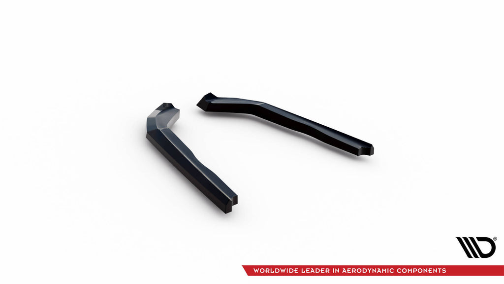 Maxton Design Heck Ansatz Flaps Diffusor V.3 passend für BMW 2 G42 schwarz Hochglanz