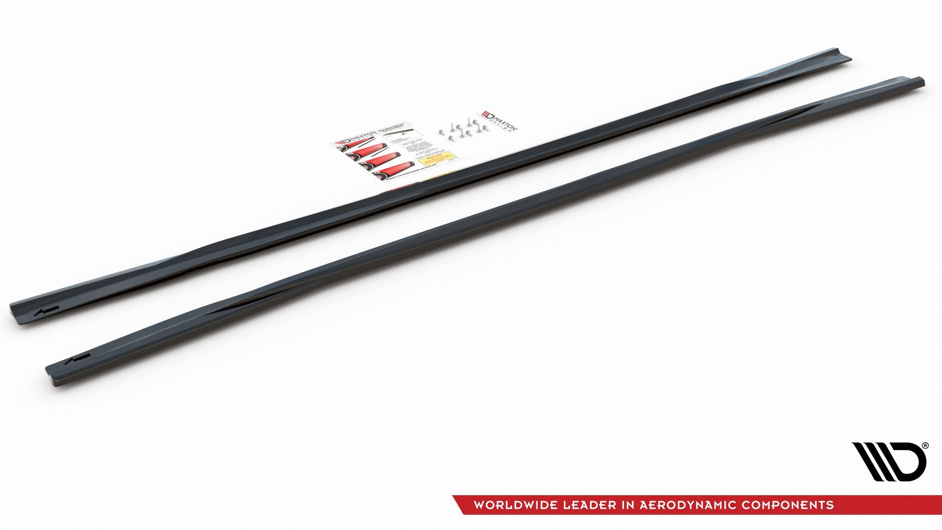 Maxton Design Street+ Seitenschweller Leisten passend für Audi A6 S-Line / S6 C8 / C8 Facelift schwarz Hochglanz
