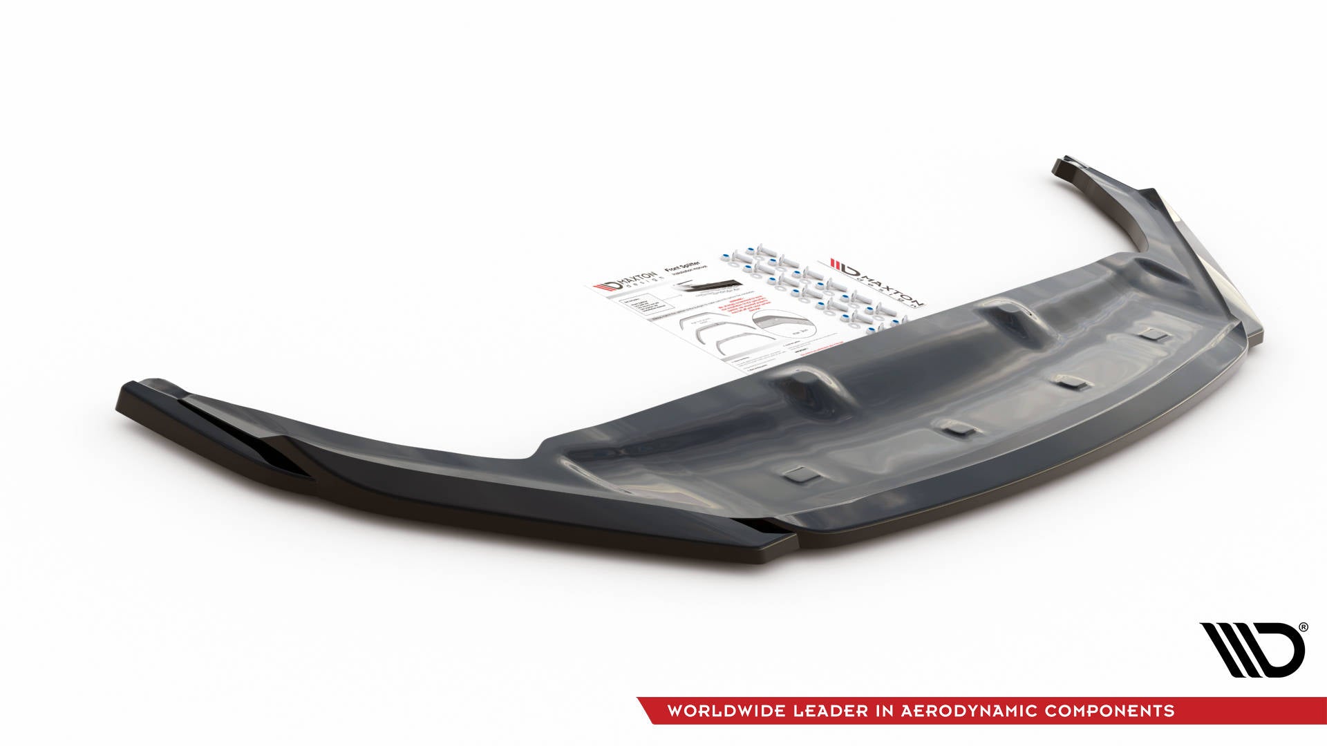 Maxton Design Street+ Spoilerlippe Front Ansatz passend für Lexus UX F-Sport Mk1 schwarz Hochglanz
