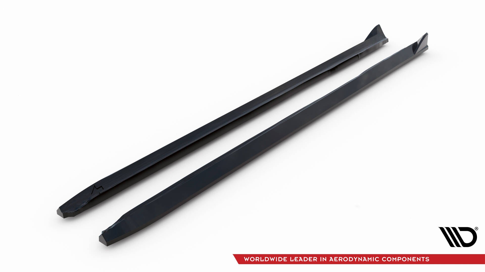 Maxton Design Street+ Seitenschweller Leisten passend für V.4 Audi A4 / A4 S-Line / S4 B8 schwarz Hochglanz