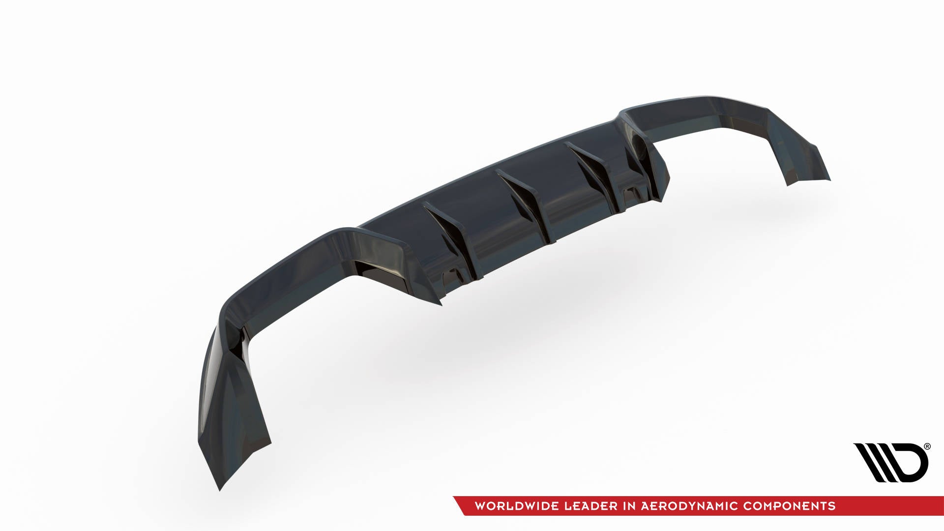 Maxton Design Diffusor Heck Ansatz passend für VW Golf R Mk7 schwarz Hochglanz