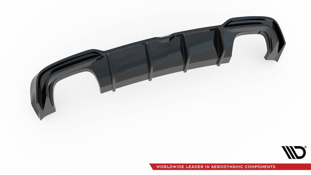 Maxton Design Diffusor Heck Ansatz passend für Audi S3 Limousine 8V Facelift schwarz Hochglanz