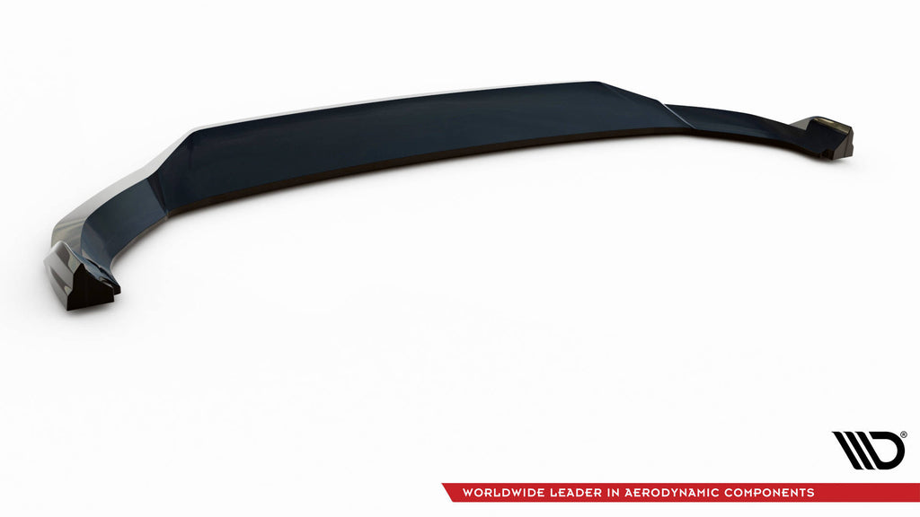 Maxton Design Street+ Spoilerlippe Front Ansatz V.1 passend für Audi SQ5 / Q5 S-Line SUV / Sportback Mk2 Facelift schwarz Hochglanz