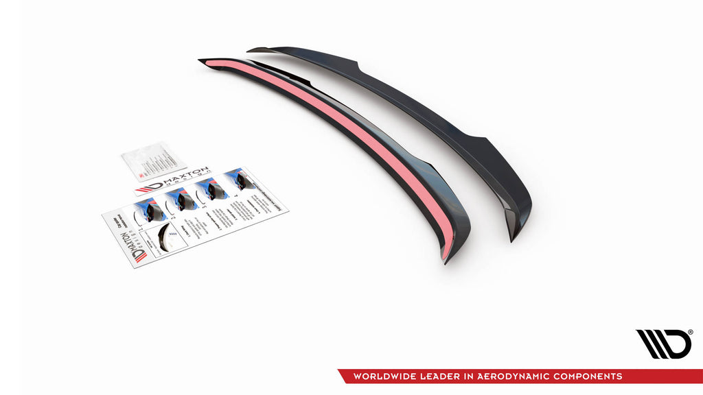 Maxton Design Spoiler CAP passend für Audi Q3 Sport 8U Facelift / S-Line 8U schwarz Hochglanz