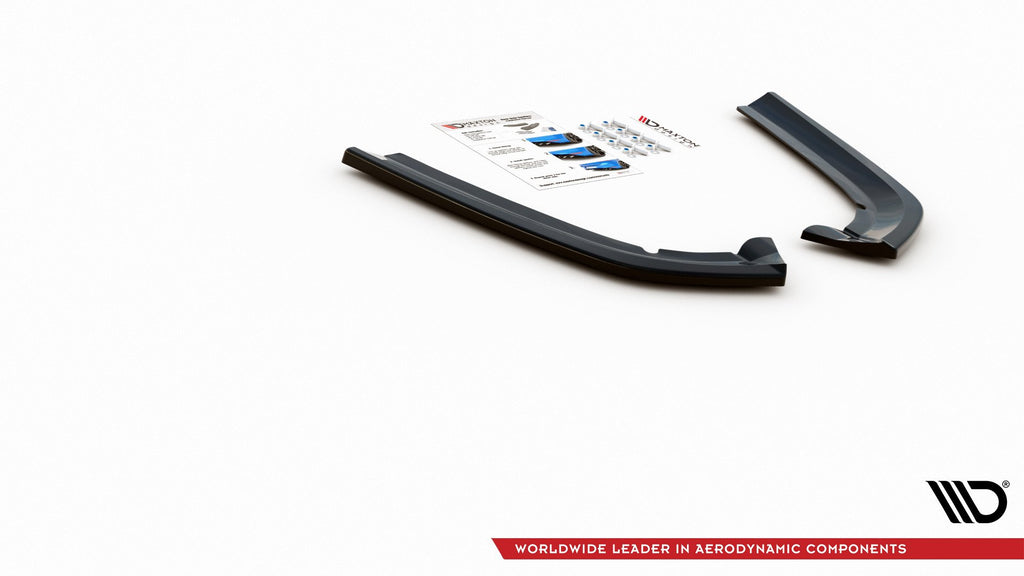 Maxton Design Heck Ansatz Flaps Diffusor für Ford Mondeo Vignale Mk5 Facelift schwarz matt
