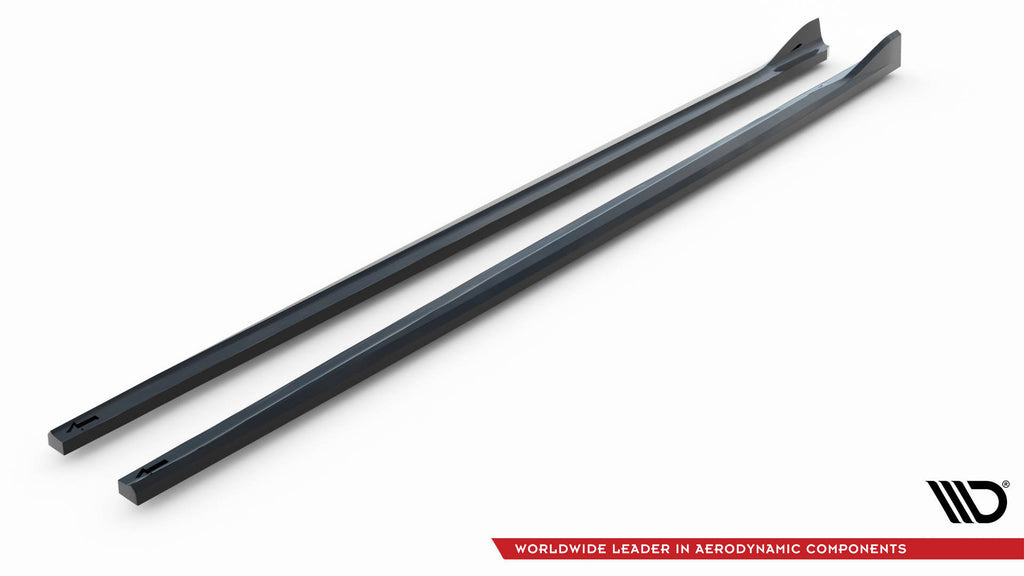 Maxton Design Street+ Seitenschweller Leisten V.2 passend für BMW 2 Coupe G42 schwarz Hochglanz