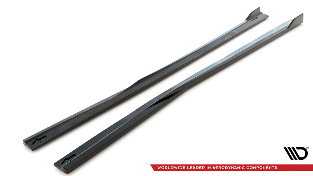 Maxton Design Seitenschweller Ansatz für Dodge Charger SRT Mk7 Facelift schwarz matt