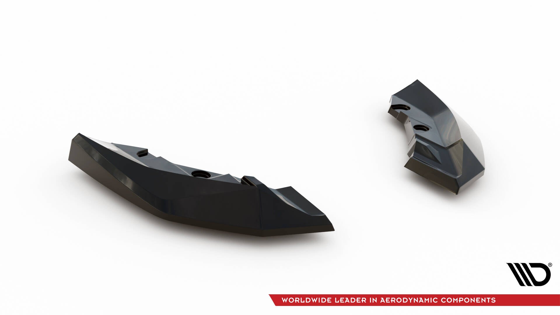 Maxton Design Heck Ansatz Flaps Diffusor V.2 passend für BMW 1er M-Paket F70 schwarz Hochglanz